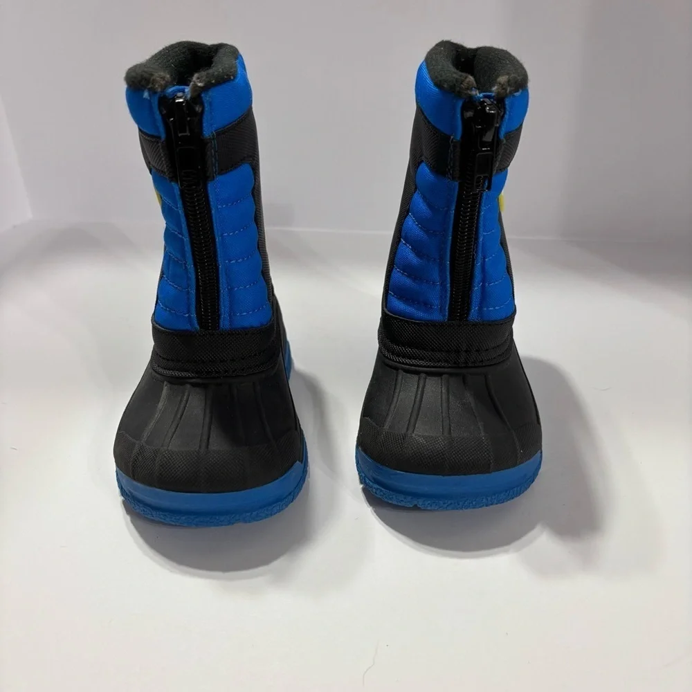 Toddler Blue and Black Winter Boots